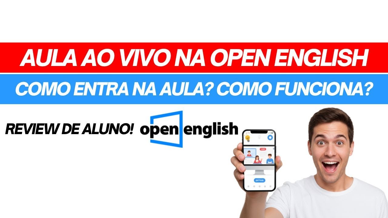 Open English Curso de Inglês Online 🚨 COMO FUNCIONA UMA AULA AO VIVO