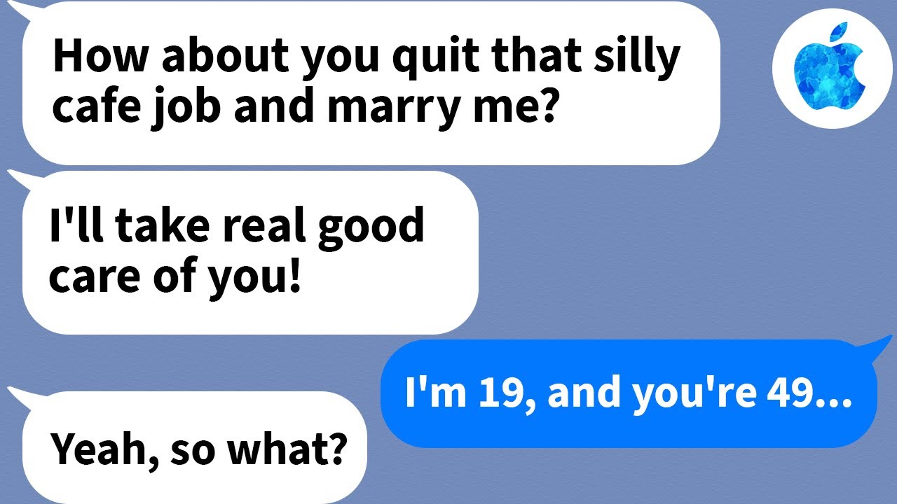 【Apple】This creepy customer wouldn't stop asking me to marry him...