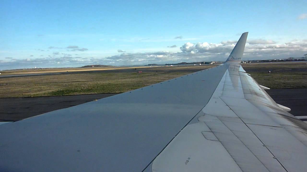 American Airlines B757 take-off Boston Logan