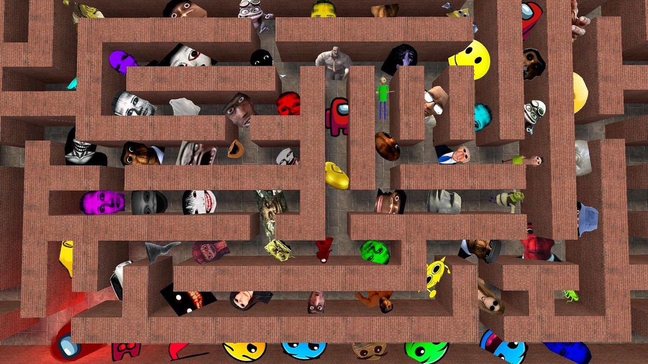 Muai Uncle Joe Biden Selene Afton Akamanto And Others In Bigmaze Nextbot Gmod #maze #nextbotgmod