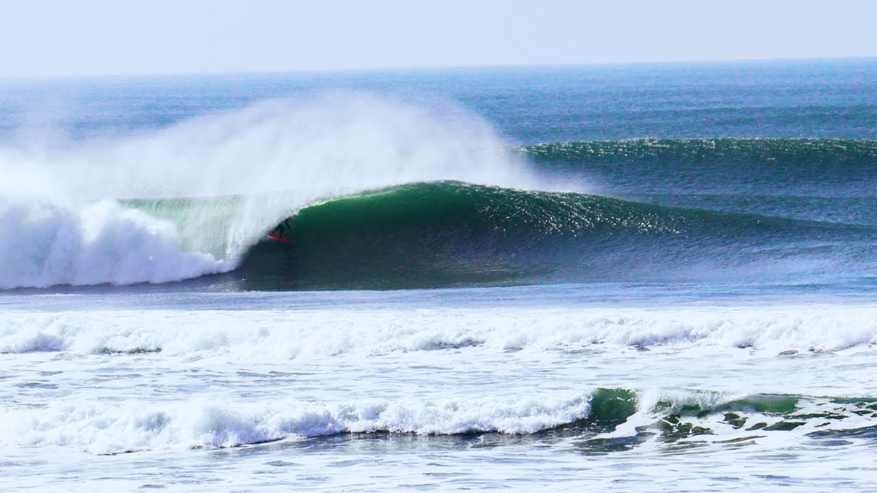 Dreamy winter surf at Ocean Beach, SF (day of Tonga tsunami)