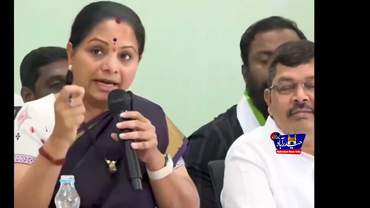 K Kavita Target owaisi Brothers during Media Conference