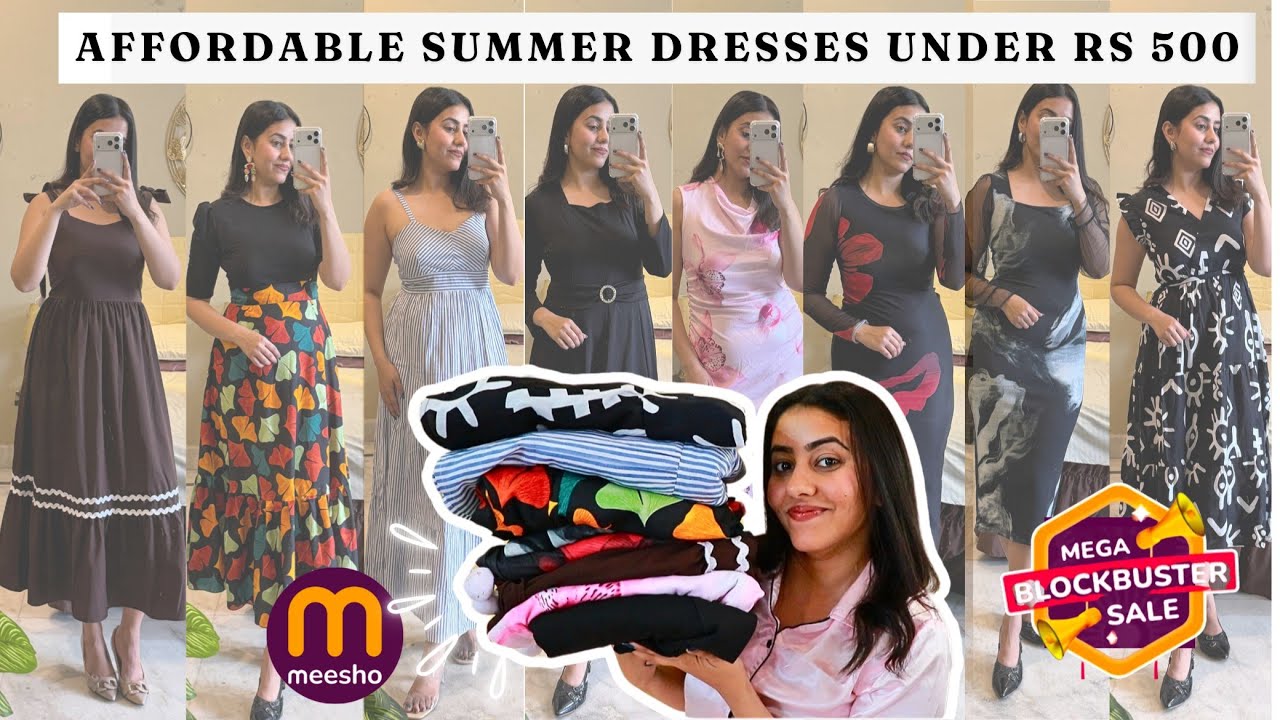 meesho dresses haul under 500 | affordable maxi dresses review | Vanya singh #meesho #haul #dress 