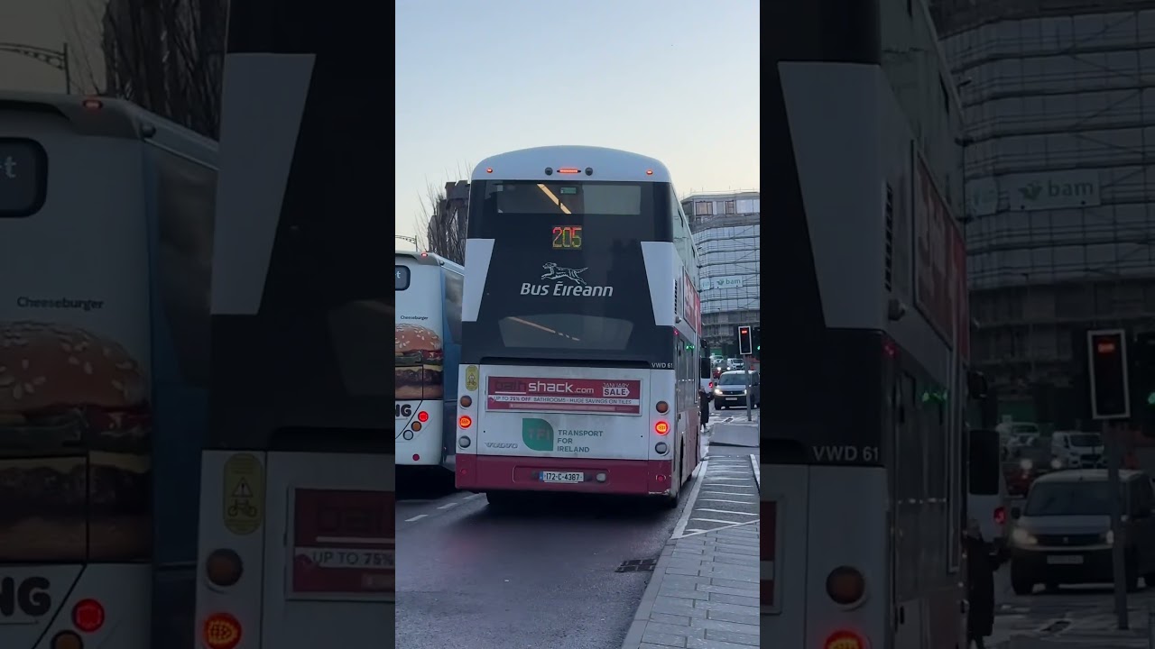 Bus Eireann VWD61 Volvo B5TL (172-C-4387) Route 205 City Centre to Kent Train Station @ Alfred St