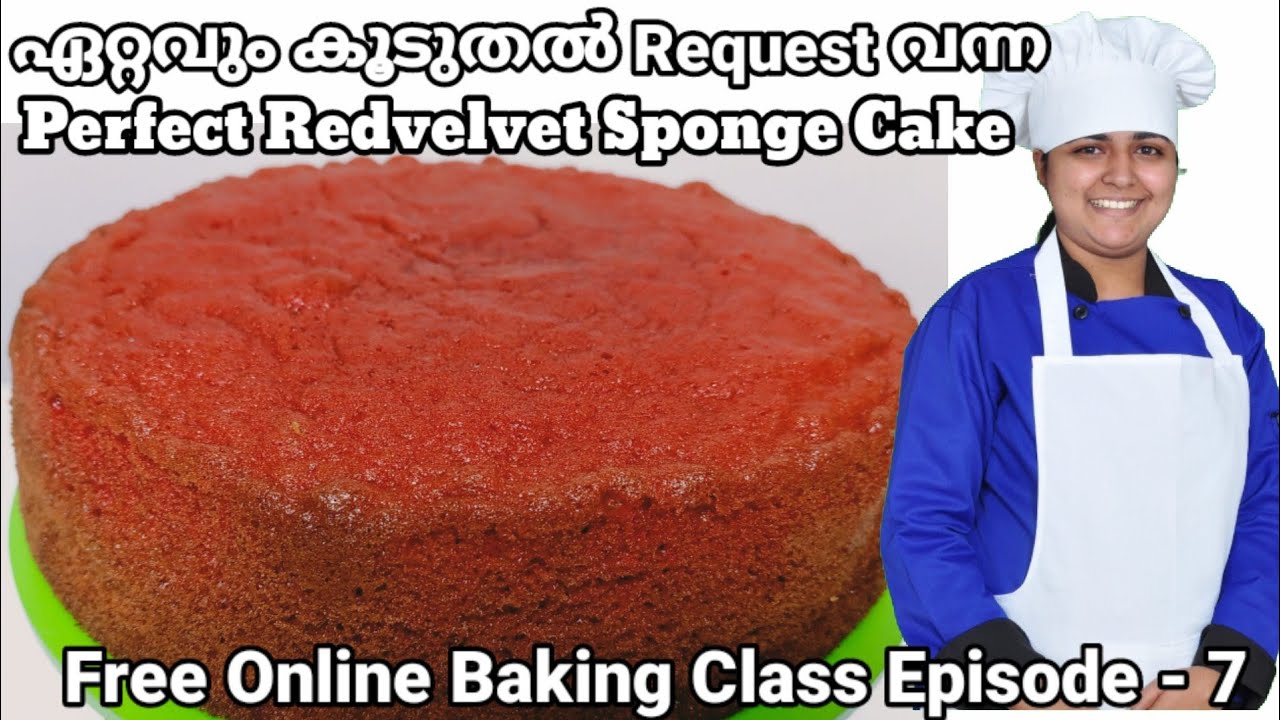 Perfect Redvelvet sponge cake || Kerala kitchen
