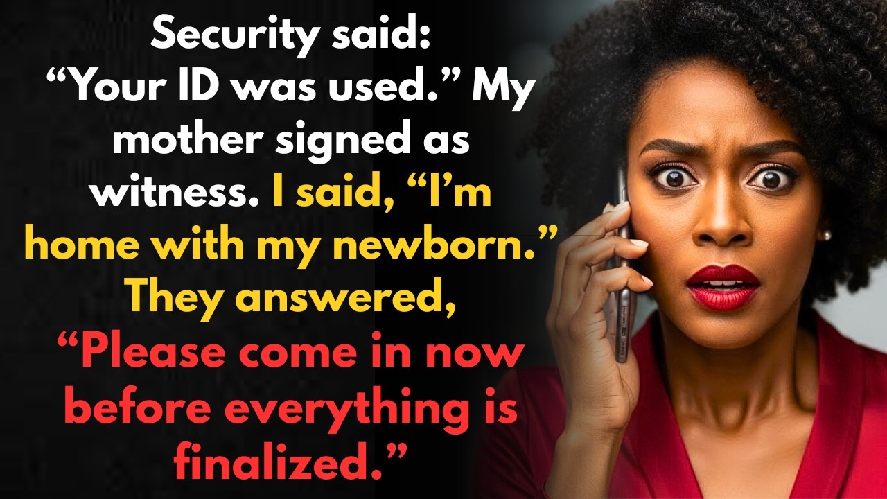The bank called: My husband was there with a woman pretending to be me.