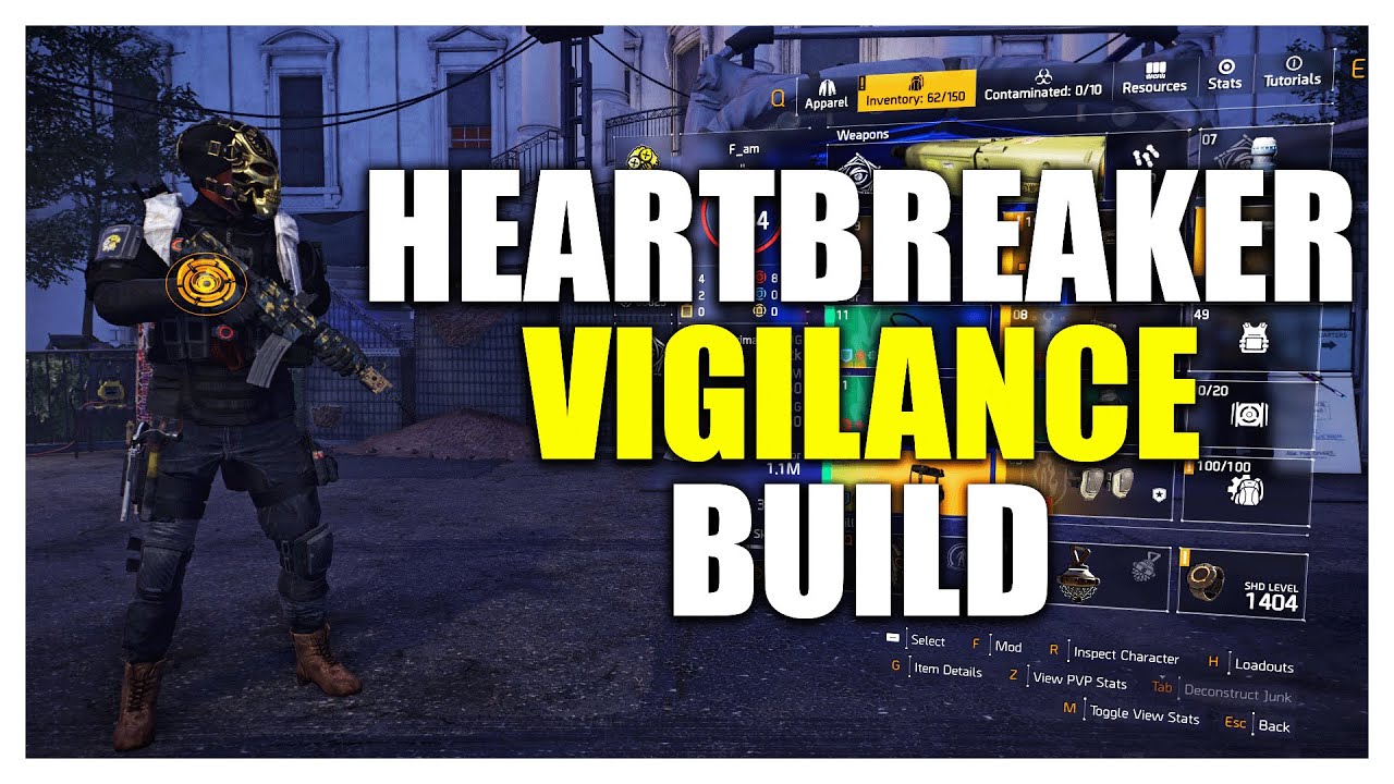 Heartbreaker Vigilance HIGH DAMAGE Build - T.U.15 Season 9 The Division 2!