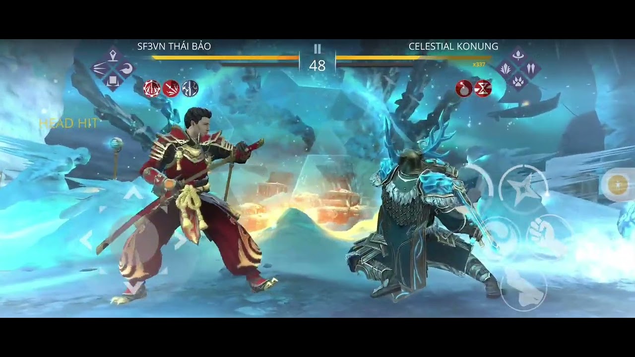 Shadow Fight 3: DOTE 6 vs Celestial Konung (max 87k dame/round) 😅