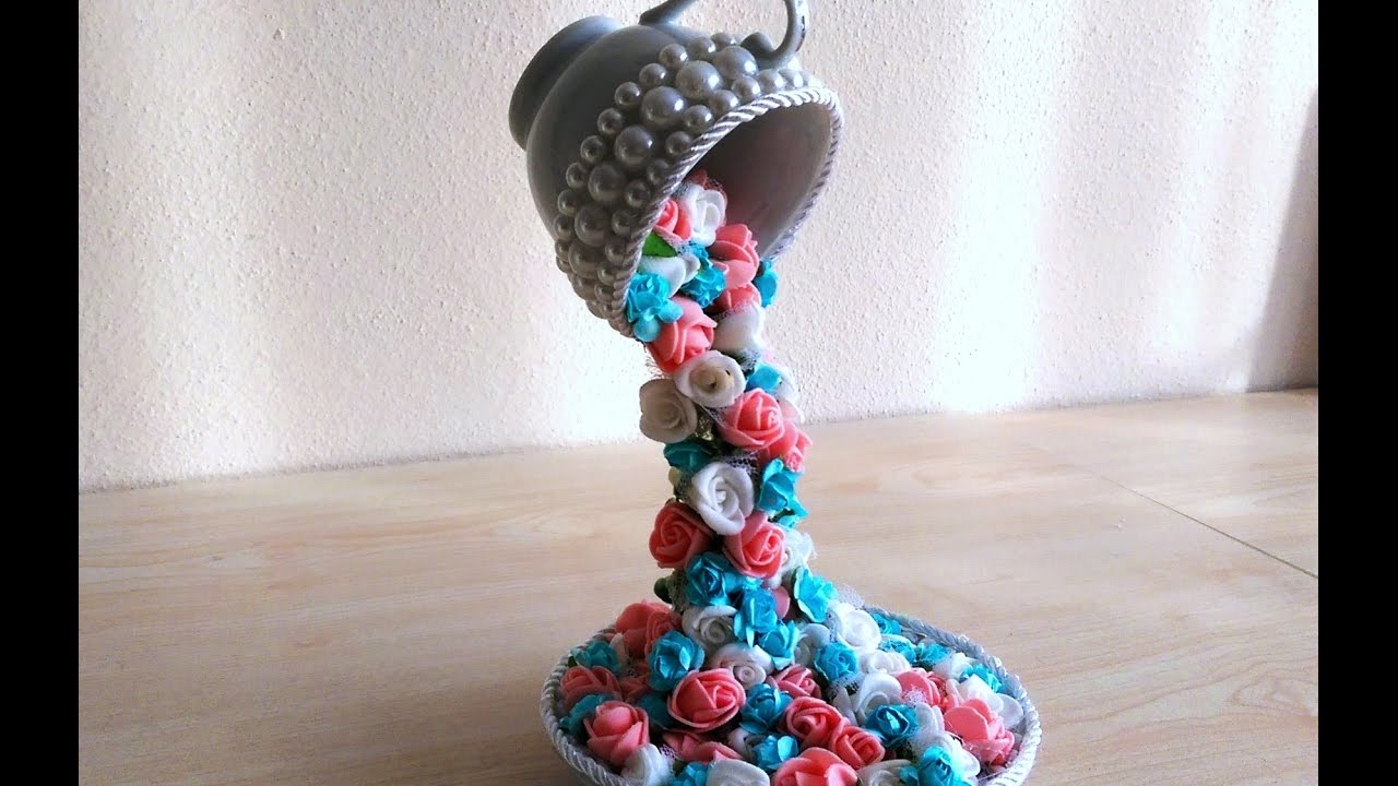 Making Flower of Waterfall in Cup -Fincandan Dökülen Çiçek Şelalesi  Yapımı