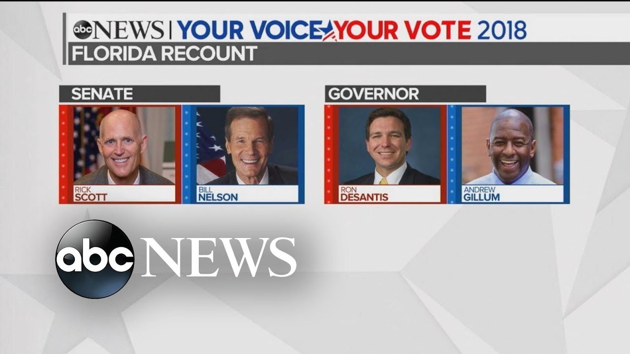 Statewide recount underway in Florida as other races hang in the balance