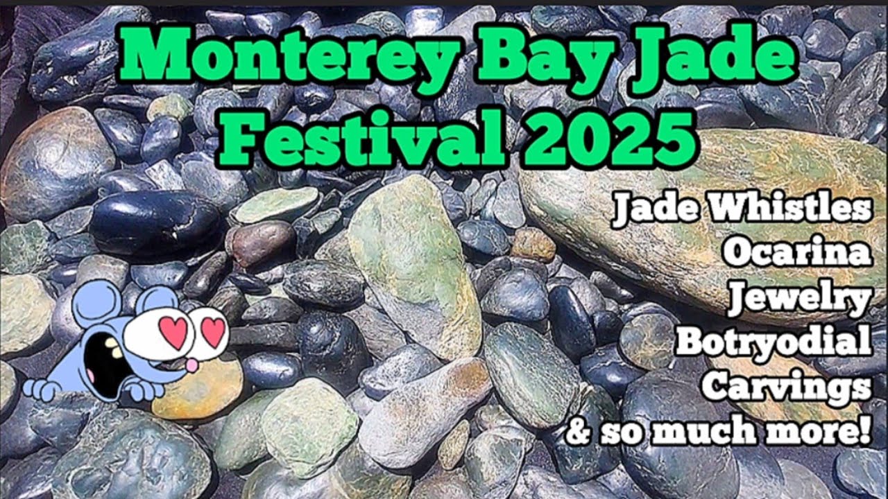 Monterey Bay Jade Fest! 😍💖🪨 #jade #jadeite #suseki #jadecarving #jadejewelry #gems #jadeaccessories
