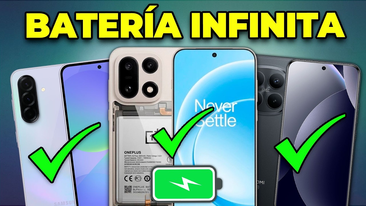 Los 5 &Uacute;NICOS Celulares Que Duran 2 D&Iacute;AS de Bater&iacute;a en 2026