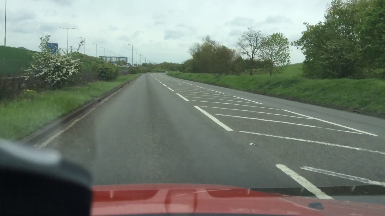 Langley M4 Honda Roundabout, Fourth exit right from Datchet to Hounslow Colnbrook, Slough Test route