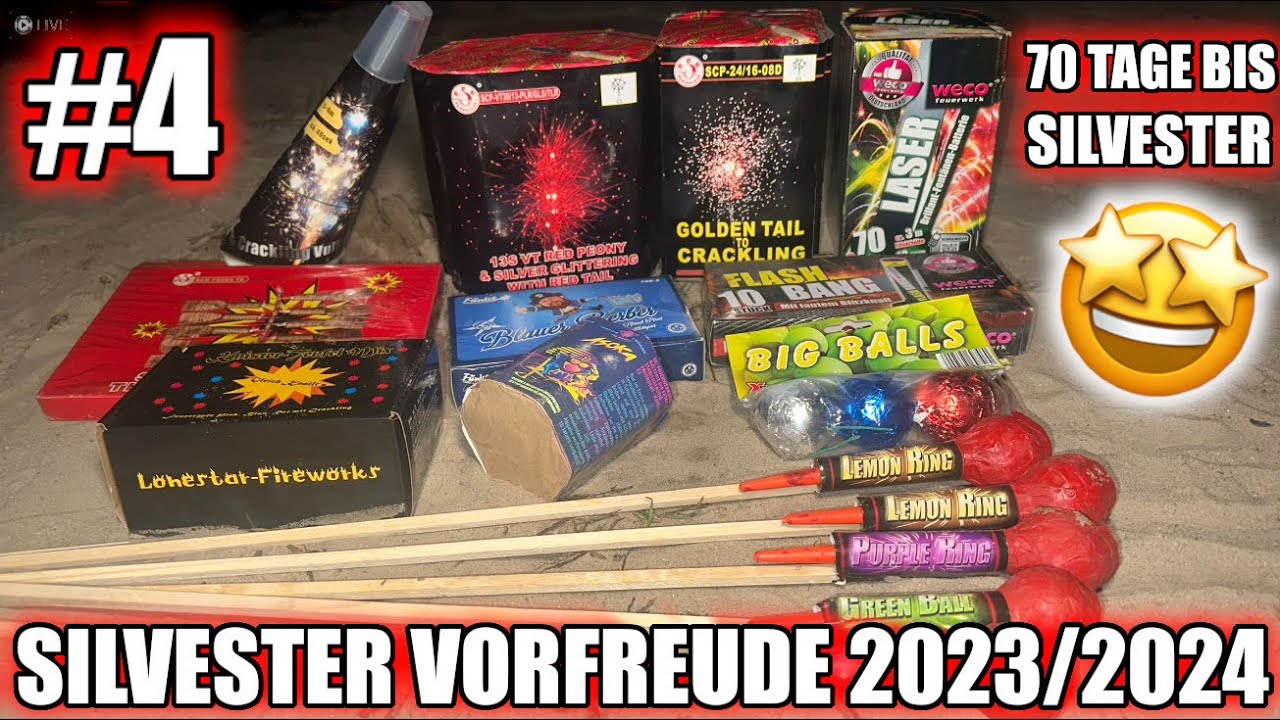 SILVESTER VORFREUDE 2023/2024 #4 noch 70 Tage bis Silvester | Raketen, Batterien, Böller & Fontänen