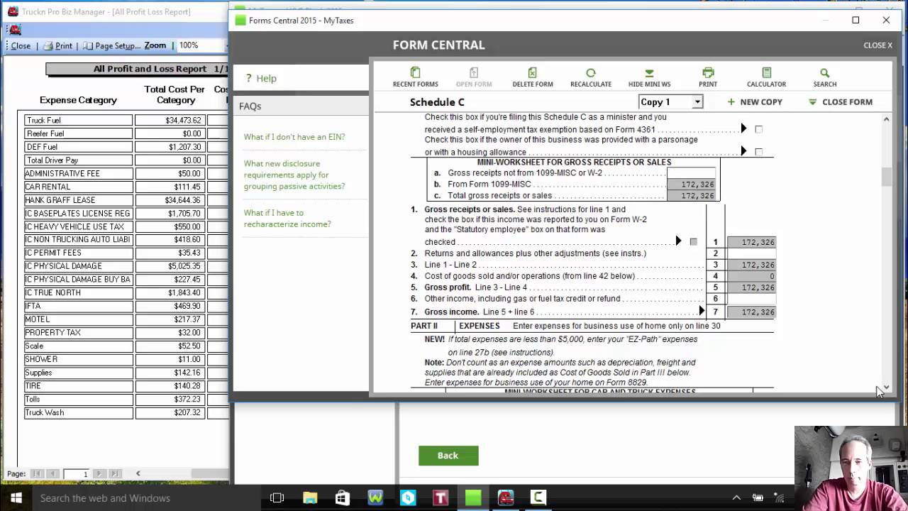 Owner Operator taxes (Do It Yourself)