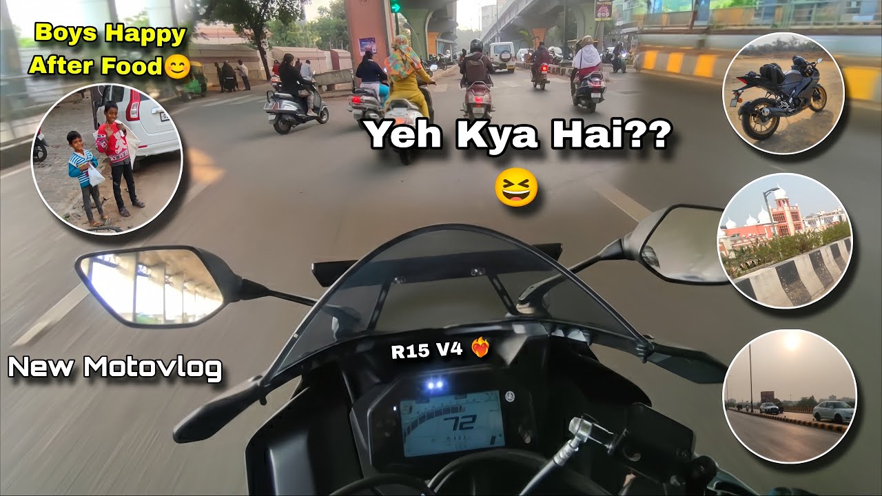 Aaj To Maja Hi Aagaya Ride Per ❤‍🔥 | New Motovlog | Vadodara | R15v4 