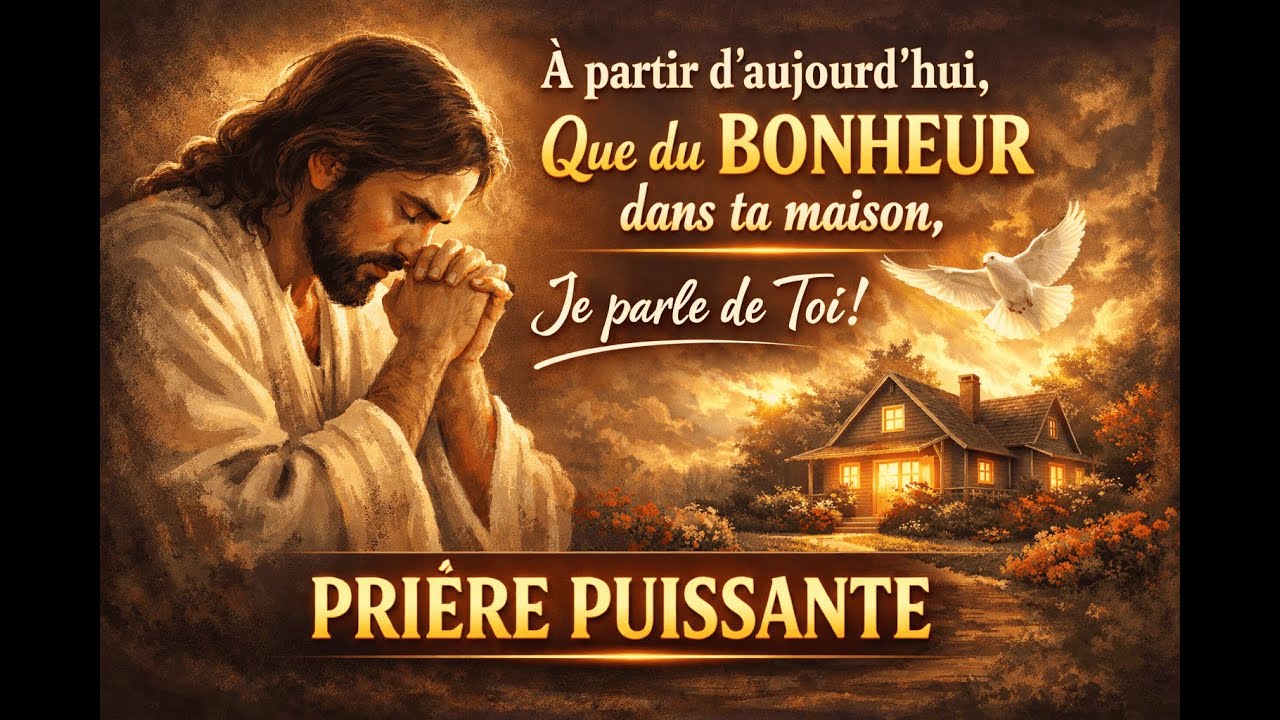 À partir d’aujourd’hui, que du bonheur dans ta maison | Prière puissante de bénédiction et de paix