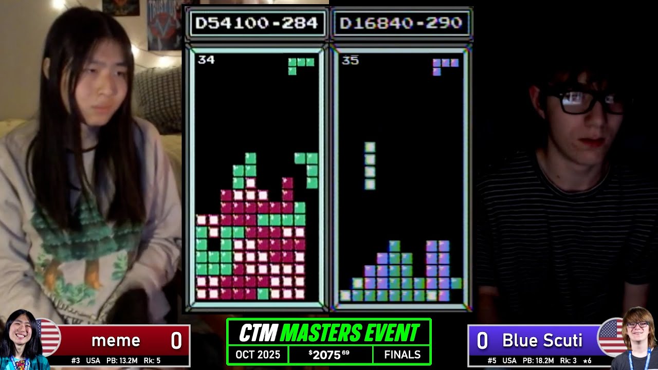НА СЛЕЗЕ!! Мем, Синий Щутик | ФИНАЛ | Classic Tetris Monthly Masters Октябрь 2025