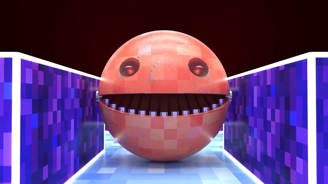 Epic Robot Maze Challenge: Pacman, Chain Chomp, and Friends vs Evil Machines