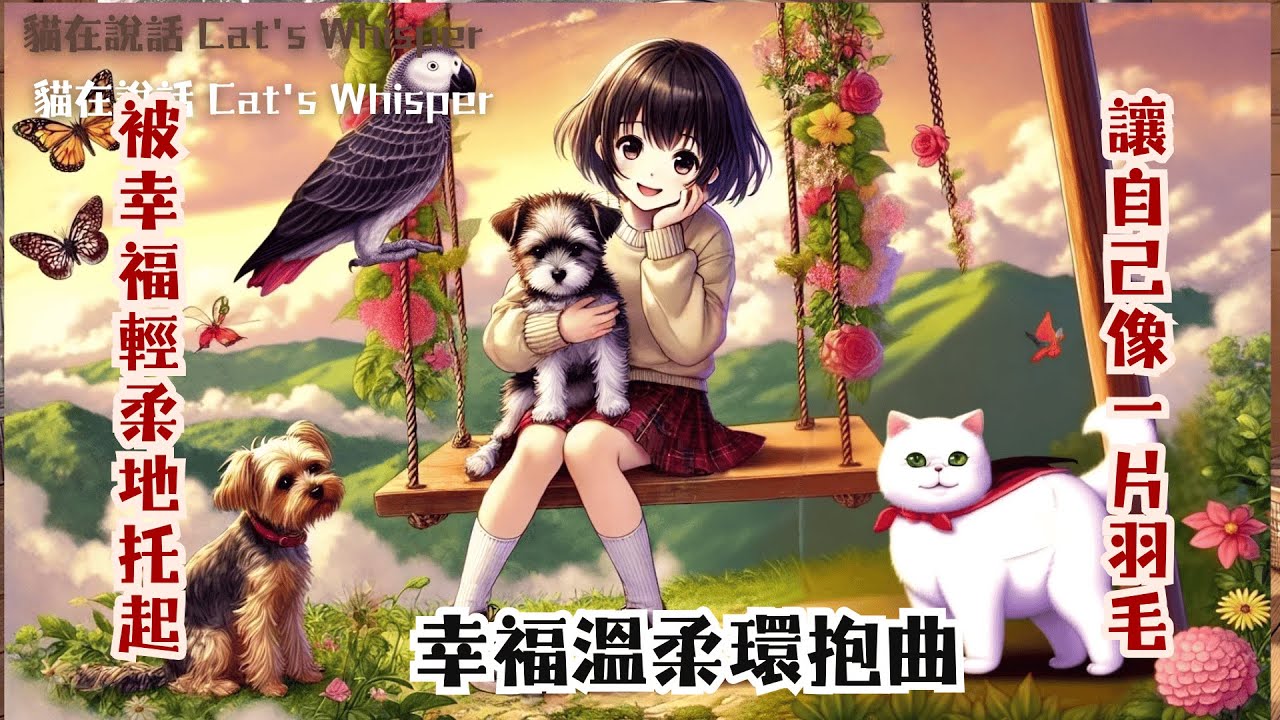 🌷🌸在花開的鞦韆上，感受彼此依偎的溫柔重量💐🌺幸福溫柔環抱曲🌼🌻The Weight of Gentle Closeness on a Flowering Swing✨💫💖💞💓💗