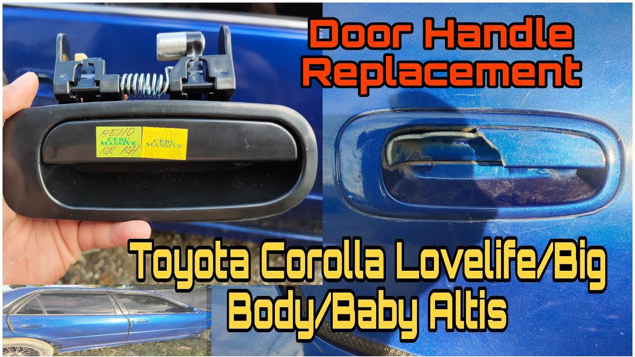 How To Replace Toyota Corolla Door Handle Exterior | Car door handle replacement |Toyota Corolla4AFE
