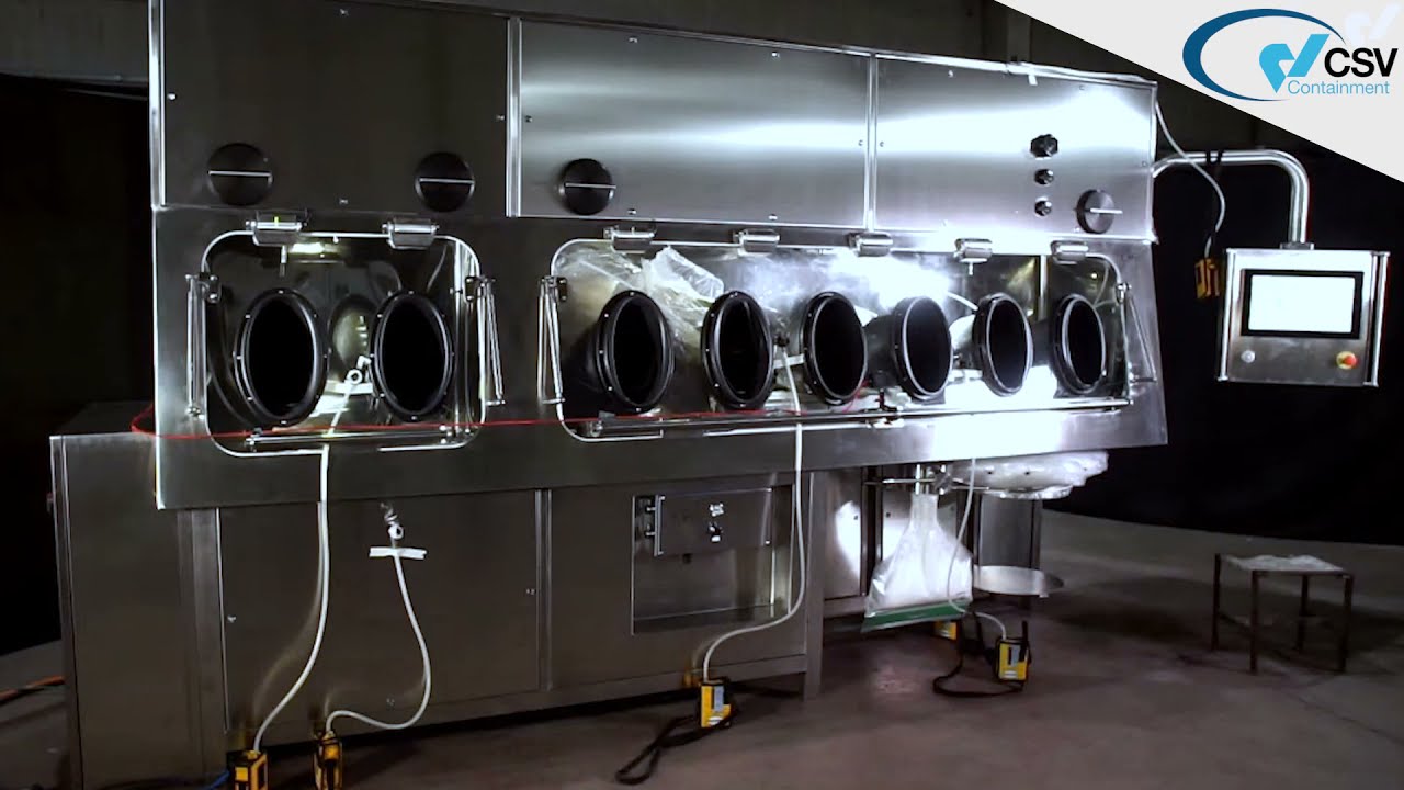 Csv Containment: Double chamber Dispensing isolator.