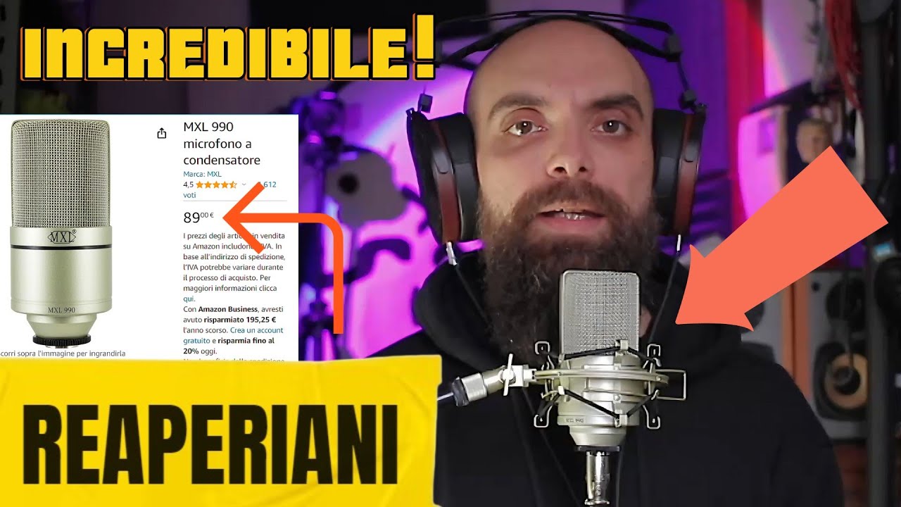 Recensione e comparativa microfono mxl 990 da studio