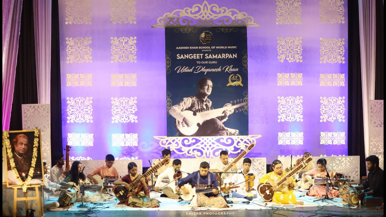 Instrument & Vocal Ensemble of Aashish Khan School of World Music I Sangeet Samarpan to our Guru