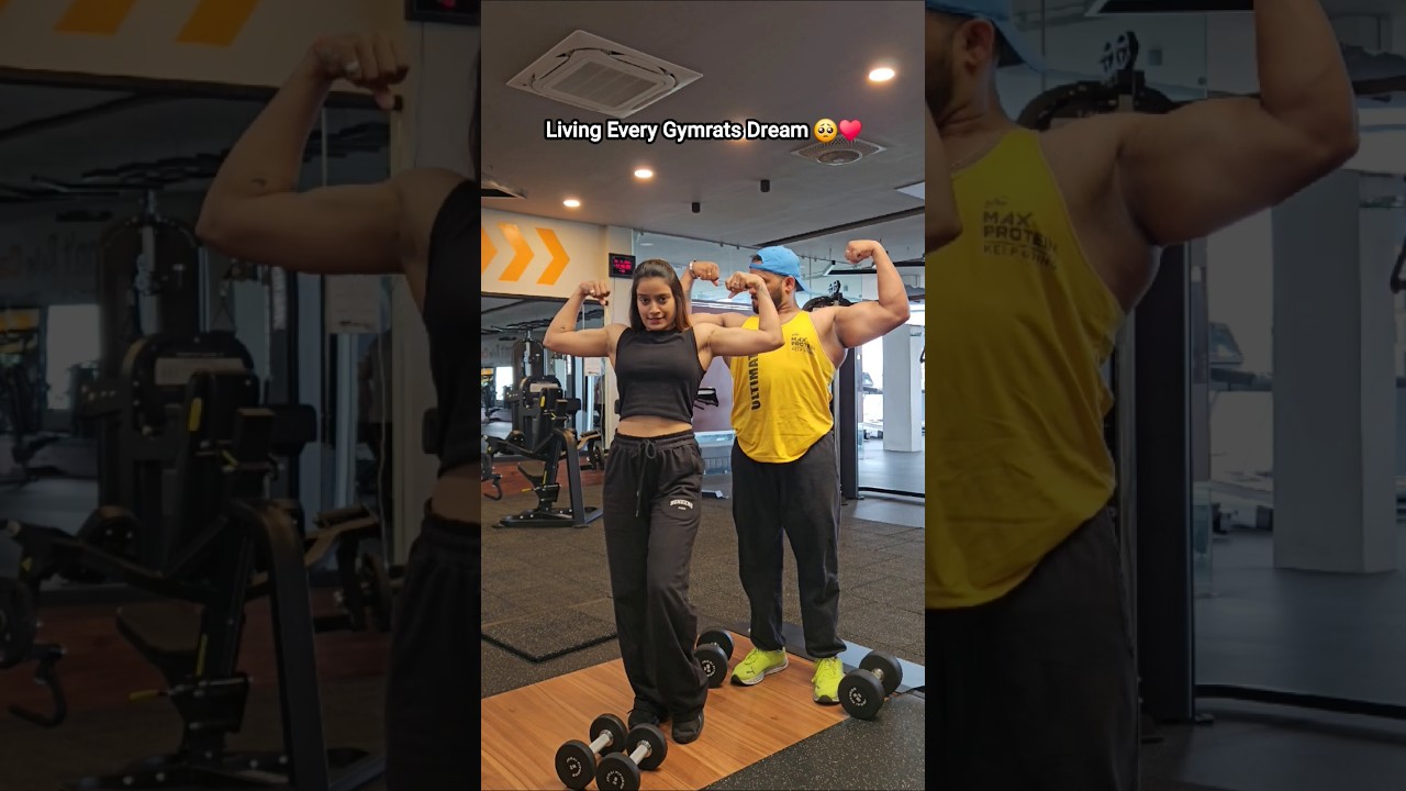 sweat together , stay together..&hearts;️ #couplegoal #couplewhoworkout #gymcouple #fitcouple #viralshorts