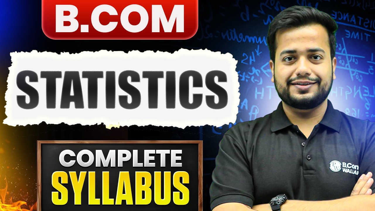 B.Com Statistics Complete Syllabus 2026 | Unit Wise Topics & Preparation Guide | B.Com 2026