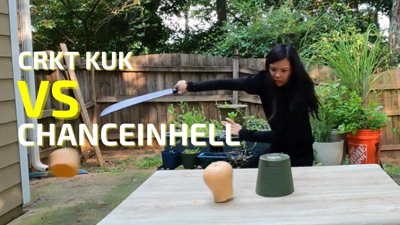 Test Cut CRKT KUK vs Chanceinhell Machete 18