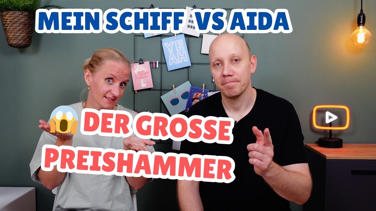 So viel kostet eine Woche auf AIDA vs Mein Schiff! 🤑 Der große PREISHAMMER! 🤯‼️