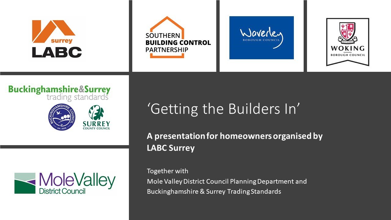 Getting the builders in, planning and building control advice for homeowners
