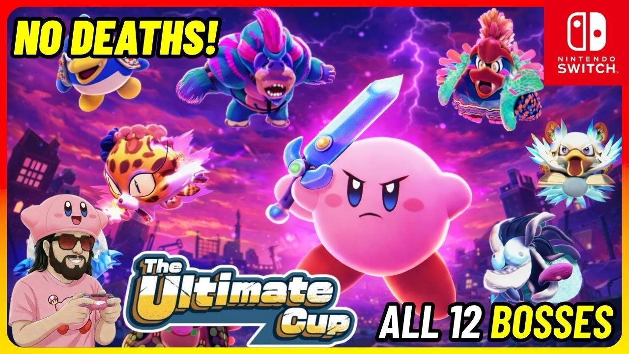 HOW DID I NEVER DIE?! 😱 Kirby Ultimate Cup: All 12 Bosses (NO DEATHS)