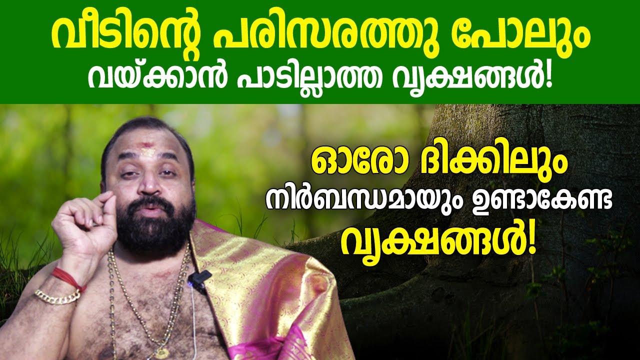 പോസിറ്റീവ് എനർജി ഉണ്ടാകാൻ ഓരോ ദിക്കിലും നടേണ്ട വൃക്ഷങ്ങളും, വയ്ക്കാൻ പാടില്ലാത്ത വൃക്ഷങ്ങളും