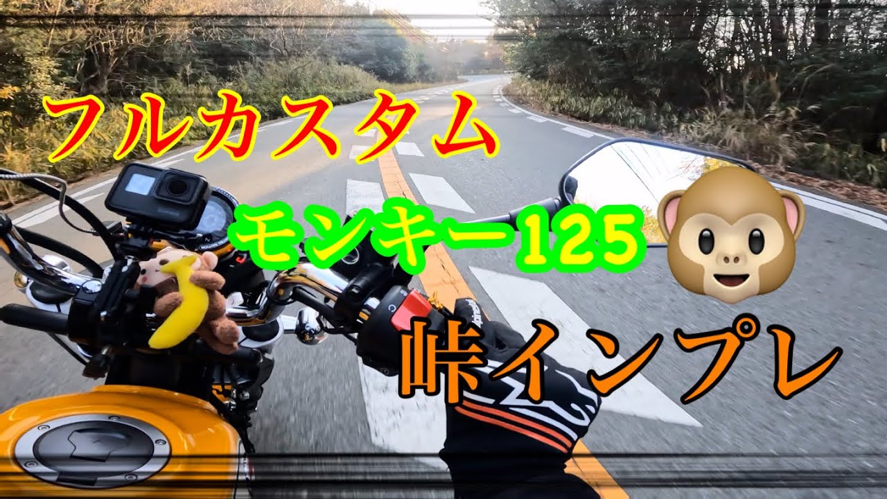 フルカスタム　モンキー125 峠インプレ🐵