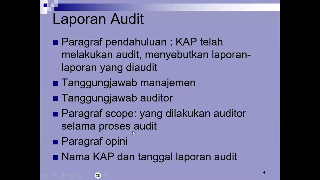 Laporan Auditor Independen (LAI) dan Opini Audit