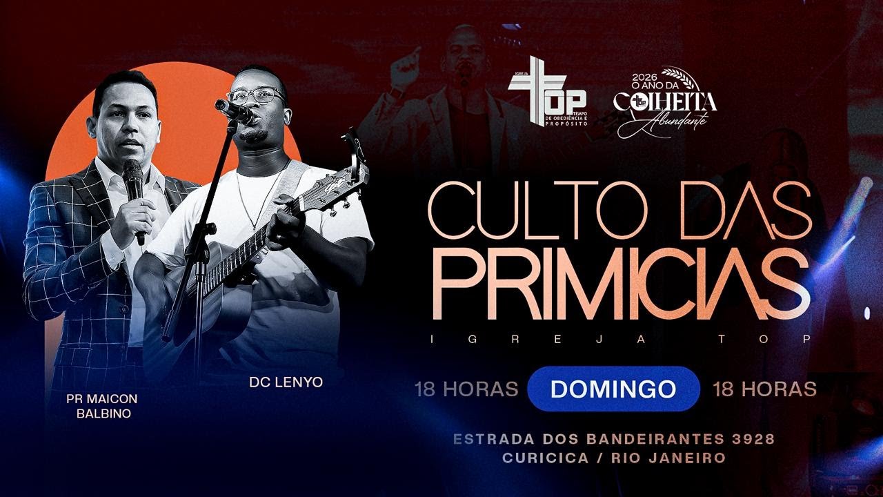 🔴CULTO DAS PRIMICIAS - PR. MAICON BALBINO  /18H