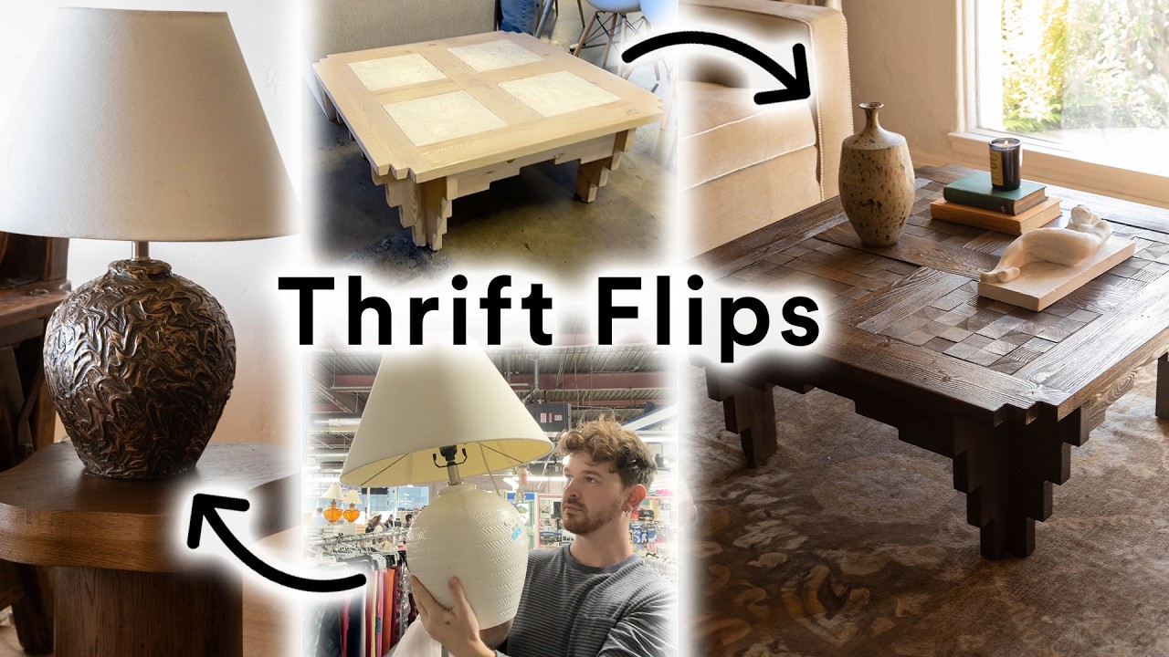 Flipping Thrifted Furniture *on a budget* for my Living Room Makeover!
