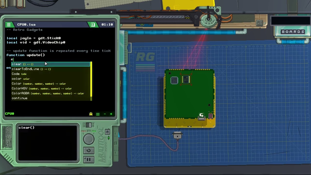 Retro Gadgets туториал базовый