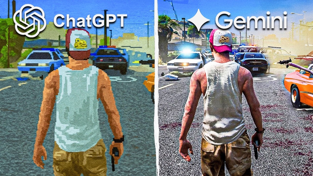 Yapay Zekaya SIFIRDAN GTA 6 Yaptırdım! (ChatGPT vs Gemini) Fark İNANILMAZ!
