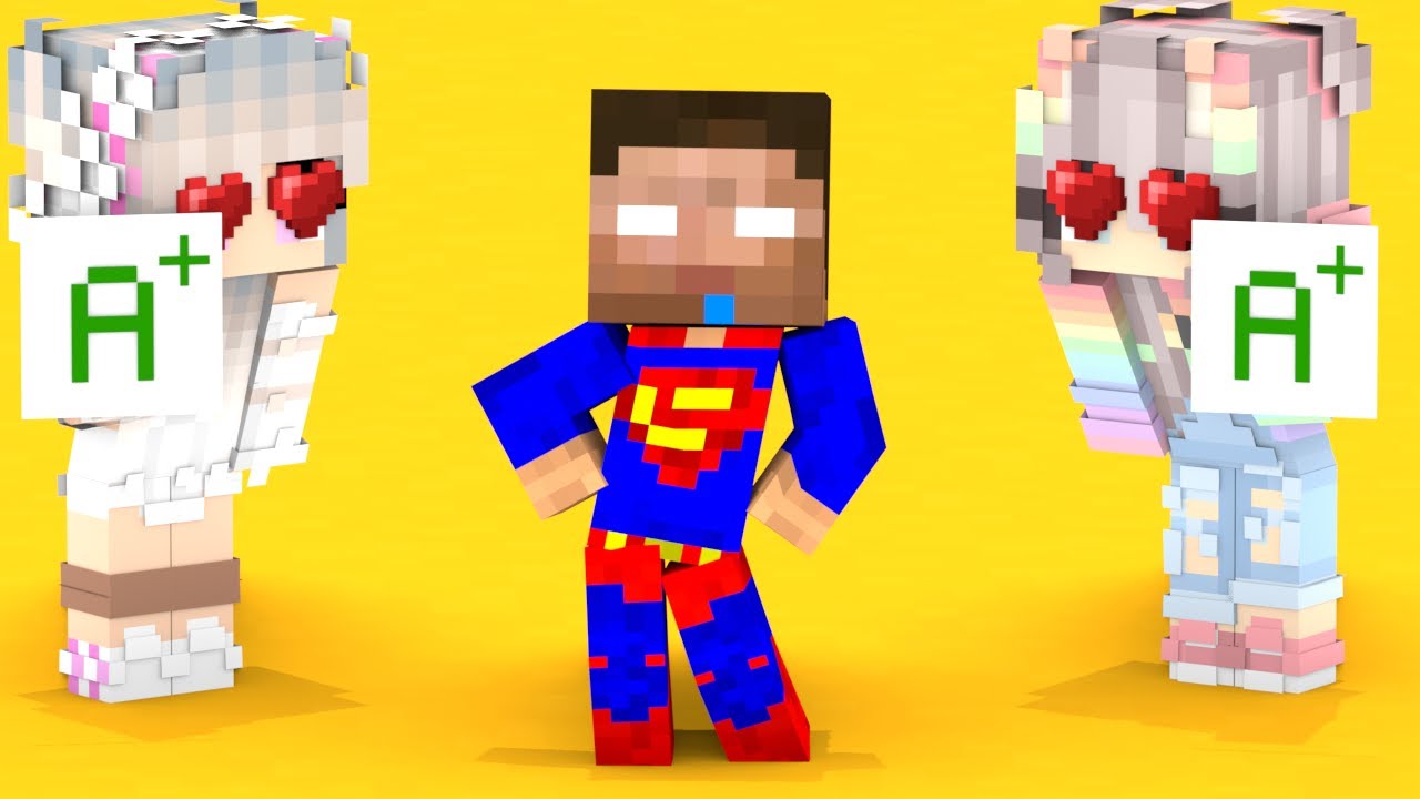 Baby Herobrine Become Superman - Minecraft Animation