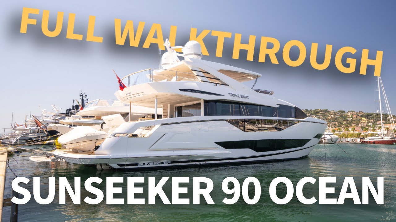 Award Winning Sunseeker 90 Ocean TRIPLE 8 | Full Video Walkthrough