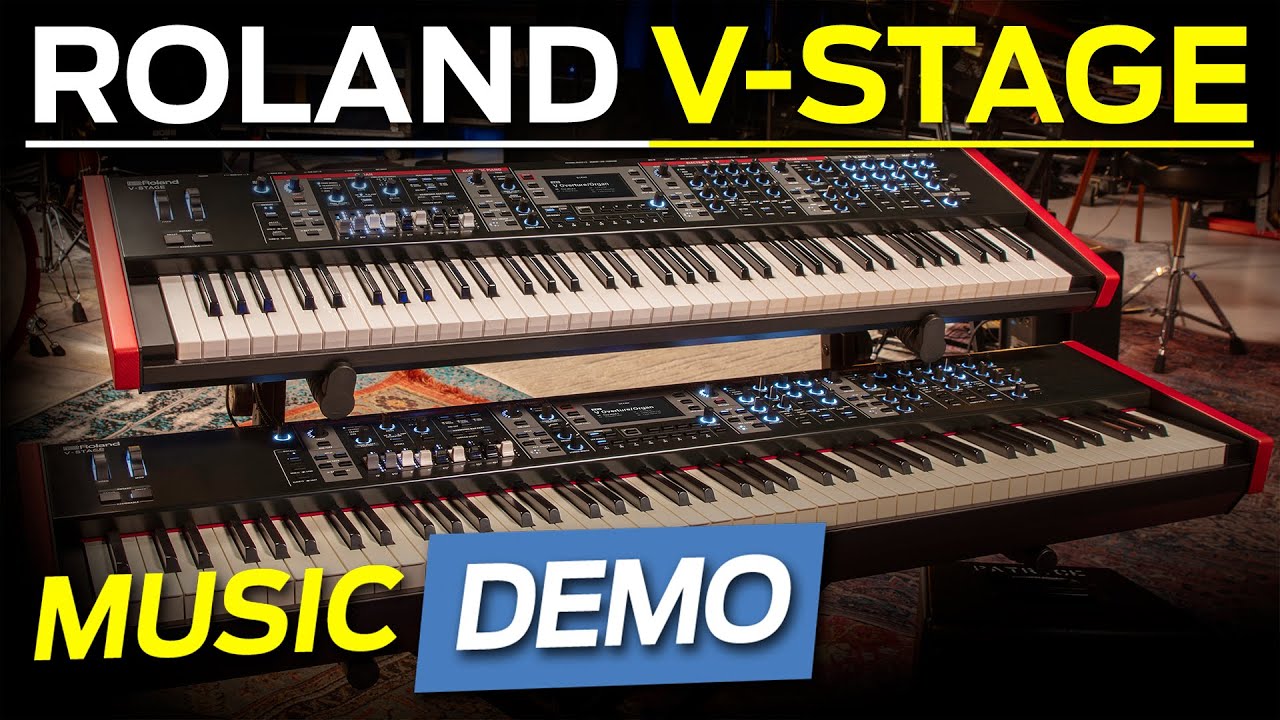 Roland V-Stage Keyboard (Music Only Demo, No Talking)