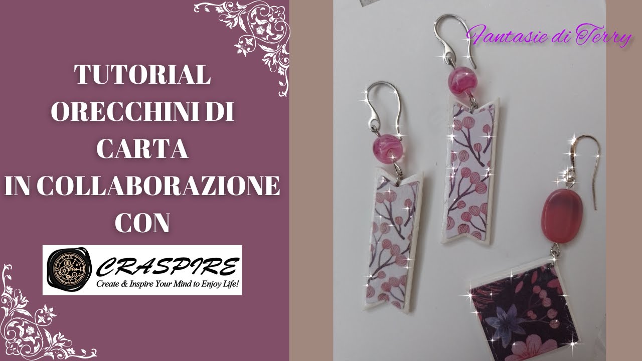 Creiamo Orecchini di Carta! - In Collaborazione con Craspire 😊