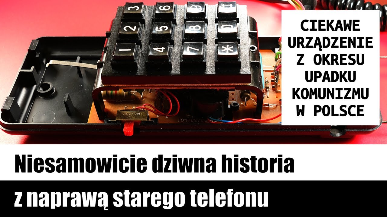 🔧 Niesamowicie dziwna historia z naprawą starego telefonu (telefon Narcyz 270 produkcji Telkom RWT)