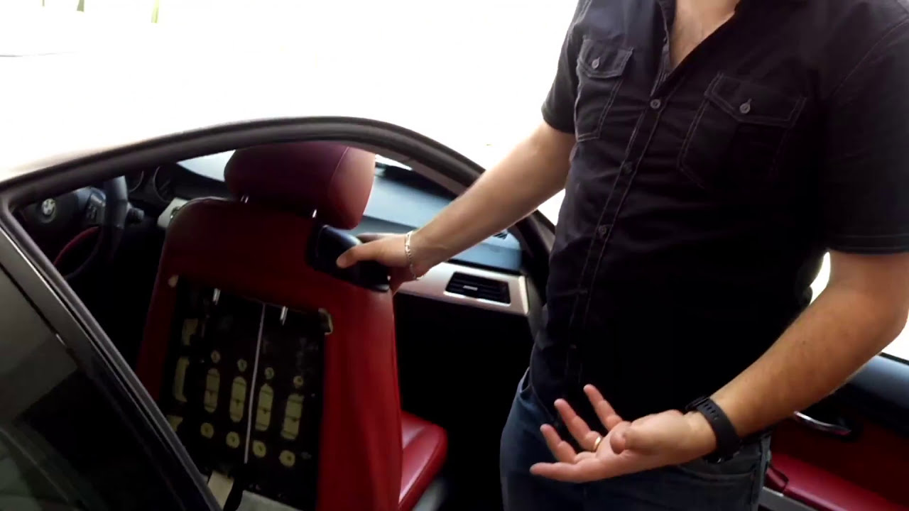 Como reparar asiento reclinable BMW coupe 325 o 335