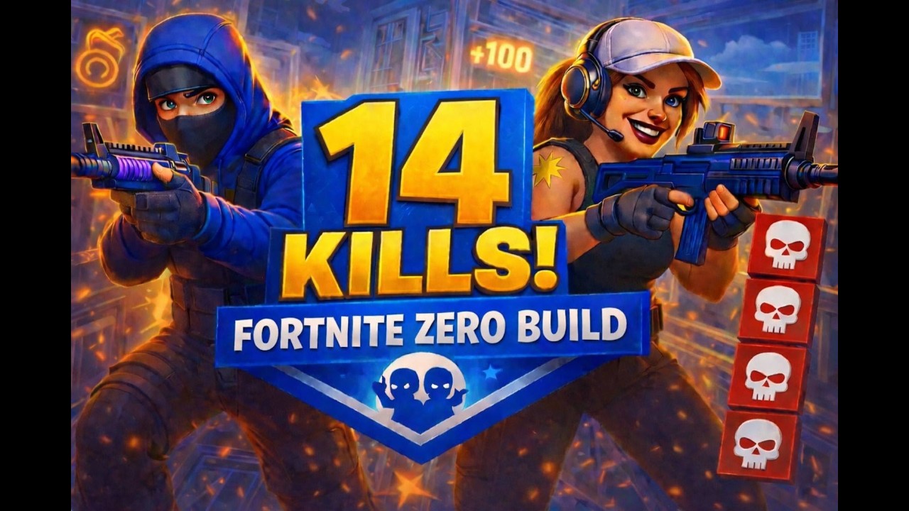 Sin builds y sin miedo: 14 kills en Cero Construcción 💀🔥🚫🏗️