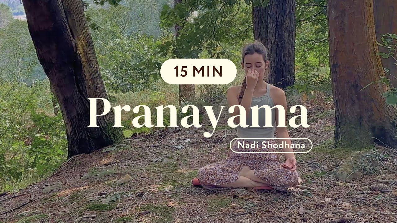 Respiration alternée & méditation pour calmer ton mental | Pranayama Nadi Shodhana en forêt 🌿🎧