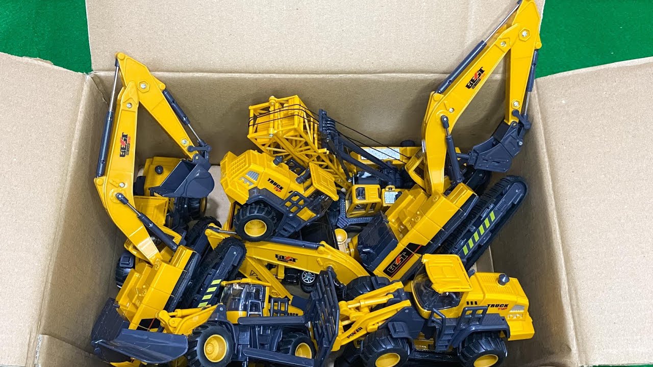 KABOLITE K350-200 DIGGER, MEGA RC TRUCKS, RC TRACTORS, RC MACHINES COLLECTION!! EXCAVATOR LESU ET30H
